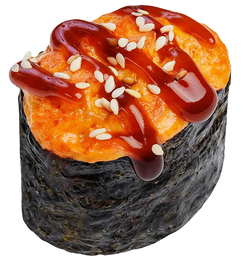 Запеченые суши с лососем